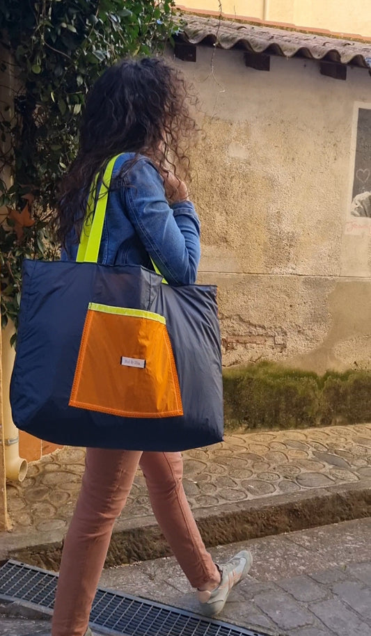 Grand Sac cabas en aile de parapente upcyclée taille XL
