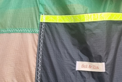 Grand Sac cabas reversible en tissu de parapente recyclé taille XL