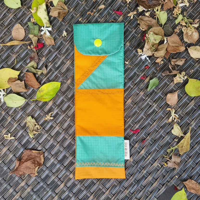 Etui brosse à dents VERT ORANGE