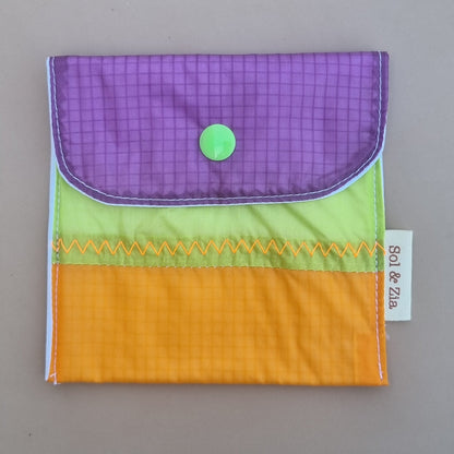 Etui savon vert orange violet