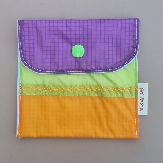 Etui savon vert orange violet
