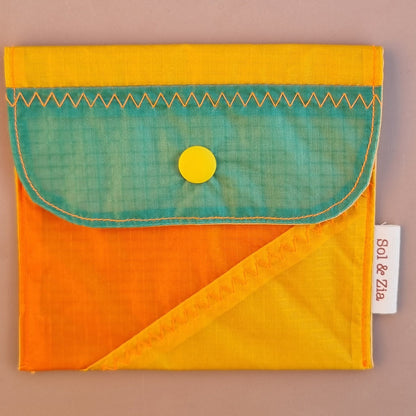 Etui savon orange jaune vert