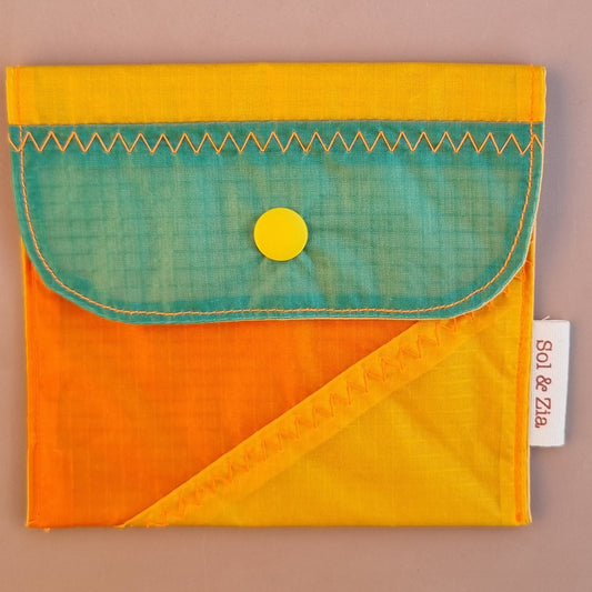 Etui savon orange jaune vert
