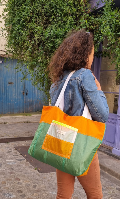 Sac cabas en ailes recyclées taille L