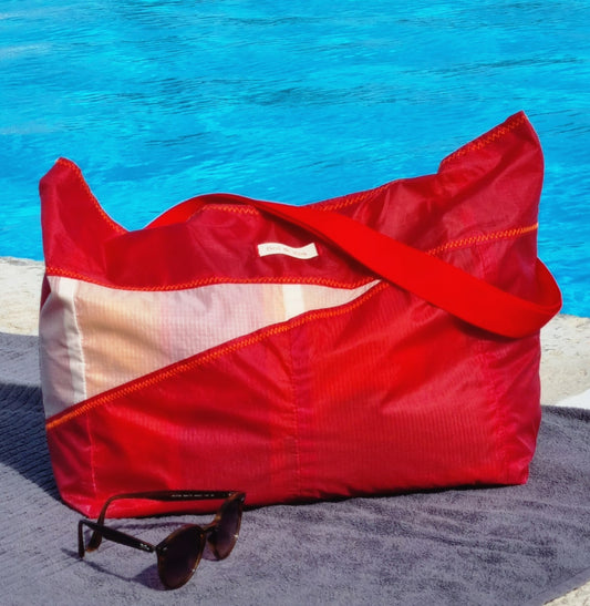 SAC CABAS femme en aile de parapente recyclée Taille L