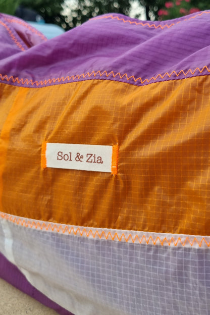 Sac Cabas plage en aile de parapente recyclée taille L