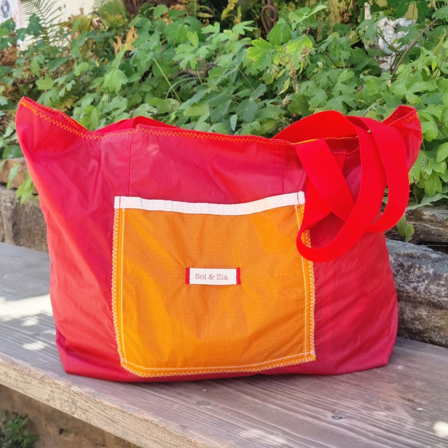 SAC CABAS femme en aile de parapente recyclée Taille L