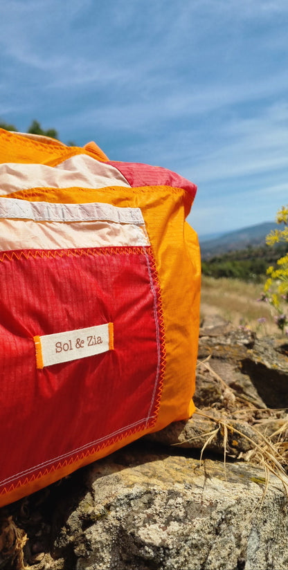 Sac Cabas plage en aile de parapente recyclée taille L