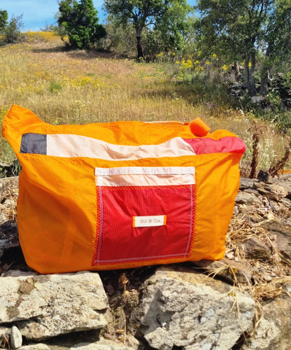 Sac Cabas plage en aile de parapente recyclée taille L